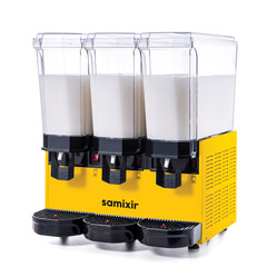Samixir 60.MMMY Klasik Triple Soğuk İçecek Dispenseri, 20+20+20 lt, 3 Karıştırıcılı, Sarı - Thumbnail