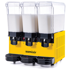 Samixir 60.MMMY Klasik Triple Soğuk İçecek Dispenseri, 20+20+20 lt, 3 Karıştırıcılı, Sarı - 1