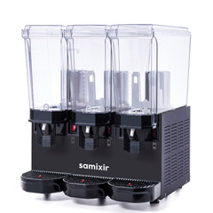 Samixir - Samixir 60.SMMB Klasik Triple Soğuk İçecek Dispenseri, 20+20+20 lt, 2 Karıştırıcılı ve 1 Fıskiyeli, Siyah (1)