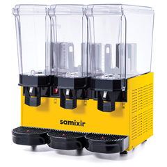Samixir 60.SMMY Klasik Triple Soğuk İçecek Dispenseri, 20+20+20 lt, 2 Karıştırıcılı ve 1 Fıskiyeli, Sarı - 2