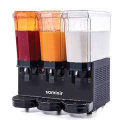 Samixir 60.SSMB Klasik Triple Soğuk İçecek Dispenseri, 20+20+20 lt, 2 Fıskiyeli ve 1 Karıştırıcılı, Siyah - Thumbnail
