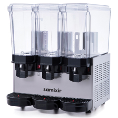 Samixir 60.SSMI Klasik Triple Soğuk İçecek Dispenseri, 20+20+20 Lt, 2 Fıskiyeli ve 1 Karıştırıcılı, Inox - Samixir (1)