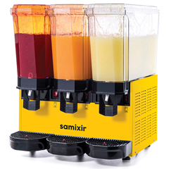 Samixir 60.SSSY Klasik Triple Soğuk İçecek Dispenseri, 20+20+20 lt, 3 Fıskiyeli, Sarı - 1
