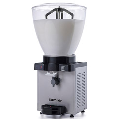 Samixir KAM40 Panoramik Köpüklü Ayran Dispenseri, 40 Lt, Dijital, Inox - 1