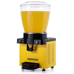 Samixir M22 Panoramik Soğuk İçecek Dispenseri, 22 Lt, Karıştırıcılı, Sarı - 1