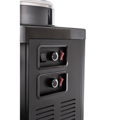 Samixir MM20 Panoramic Twin Cold Beverage Dispenser, 10+10 Lt, Double Mixer, Black - 3