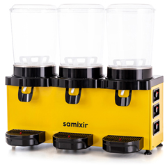 Samixir MMM30 AY, Analog, Panoromik Triple Soğuk İçecek Dispenseri, 10+10+10 Lt, Karıştırıcılı, Sarı - 2