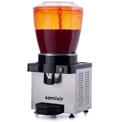 Samixir S22 Panoramik Soğuk İçecek Dispenseri, 22 Lt, Fıskiyeli, Inox, Dijital - 1