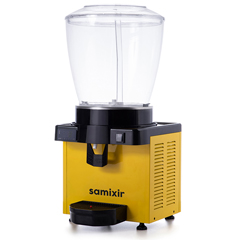 Samixir S22 Panoramik Soğuk İçecek Dispenseri, 22 Lt, Fıskiyeli, Sarı, Dijital - 2