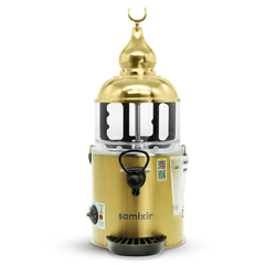 Samixir SC05 Panoramik Sıcak Çikolata ve Sahlep Makinesi, 5 Lt, Karıştırıcılı, Gold - 1