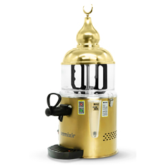 Samixir SC05 Panoramik Sıcak Çikolata ve Salep Makinesi, 5 Lt, Karıştırıcılı, Gold - 3
