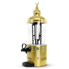 Samixir SC10 Panoramik Sıcak Çikolata ve Salep Makinesi, 10 Lt, Karıştırıcılı, Gold - 3