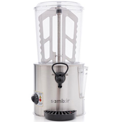 Samixir SC10 Panoramik Sıcak Çikolata ve Salep Makinesi, 10 Lt, Karıştırıcılı, Inox - 2