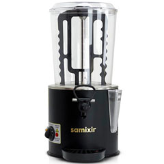 Samixir SC10 Panoramik Sıcak Çikolata ve Salep Makinesi, 10 Lt, Karıştırıcılı, Siyah - Thumbnail