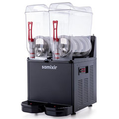 Samixir SLUSH24 Slush Twin Icy and Cold Beverage Dispenser, 12+12 Lt, Black - 2