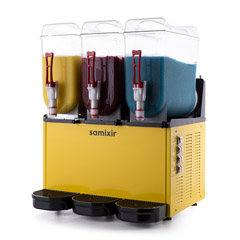 Samixir SLUSH36 Slush Triple Buzlu ve Soğuk İçecek Dispenseri, 12+12+12 Lt, Sarı - Thumbnail