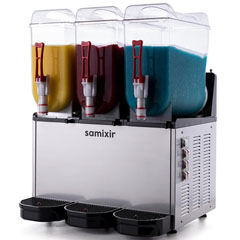 Samixir Slush36, Slush Triple Buzlu ve Soğuk İçecek Dispenseri, 12+12+12 lt, Inox - Thumbnail