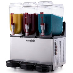 Samixir Slush36, Slush Triple Frozen and Cold Beverage Dispenser, 12+12+12 lt, Inox - 1