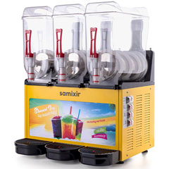 Samixir Slush36 Trıple Allure Buzlu ve Soğuk İçecek Dispenseri, 12+12+12 lt, Sarı - 2