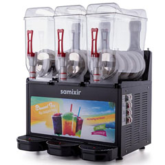 Samixir Slush36 Triple Allure Iced and Cold Beverage Dispenser, 12+12+12 L, Black - 2