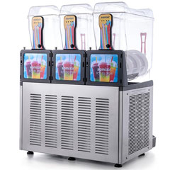 Samixir Slush36 Triple Allure Frozen and Cold Beverage Dispenser, 12+12+12 lt, Inox - 3