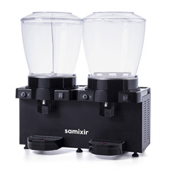 Samixir SM44 Panoramik Twin Soğuk İçecek Dispenseri, 22+22 lt, Karıştırıcılı ve Fıskiyeli, Siyah - Thumbnail