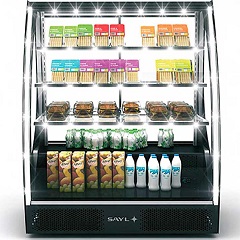 Sayl Pak Line Curvada Cold Display Cabinet, 1015x620x1240 Cm, PAK CAA - Sayl