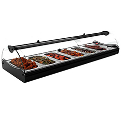 Sayl Self Servis Line Bano Maria Sıcak Teşhir Dolabı, 840x395x245Cm, CSS4L - Sayl