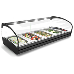 Sayl Shark Line Bano Maria Hot Service Cabinet, 840x395x270 Cm, CK4 - Sayl