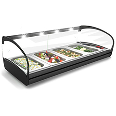 Sayl Shark Line Bano Maria Hot Service Cabinet, 840x395x270 Cm, CK4L - Sayl