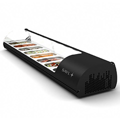 Sayl Standart Line Sushi/Cuba GN Cold Display Cabinet, 1085x395x245 Cm, VS4N - Sayl