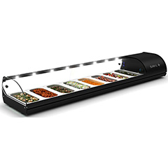 Sayl Standart Line Tapas/Cuba Plana Cold Display Cabinet, 1788x395x245 Cm, V8NP - Sayl