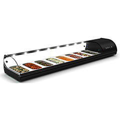 Sayl Standart Line Tapas/Cuba Plana Cold Display Cabinet, 2140x395x245 Cm, V10NP - Sayl