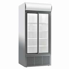 Şenocak Upright Showcase, Canopy, Double Sliding Glass - Şenocak