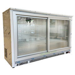 Senox 2-Door, Sliding Bar Undercounter Bottle Cooler, Extra Long Model 135x50.5x85 cm - 2
