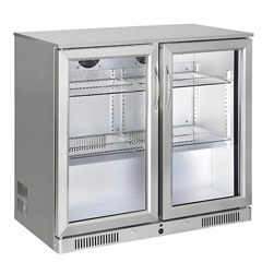 Senox 2 Sliding Door Undercounter Bottle Cooler, 90x50.5x85 cm - Senox