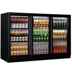Senox 3 Sliding Door Undercounter Bottle Cooler, 135x50.5x85 cm - Senox
