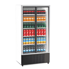 Senox Double Door Upright Bottle Cooler, Without Canopy Sliding Door, White, 98x74x214.5 cm - Senox