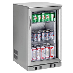 Senox Tek Kapılı Bar Altı Şişe Soğutucu , 60x50,5x85 cm , Krom Renk - Senox