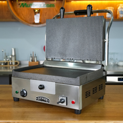 Senur SE 500 Büyük Kapaklı Kontakgrill Hamburger Makinesi, Düz - 4