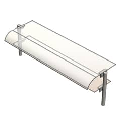 Service Shelf, Double Row, 140x30 cm - Öztiryakiler