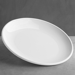 Shome Polikarbon Düz Tabak, Beyaz, 25 cm - Shome