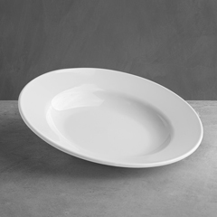 Shome Polycarbonate Dining Plate, White, 21 cm - Shome