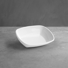 Shome Polycarbonate Salad Plate, White, 14x10 cm - Shome