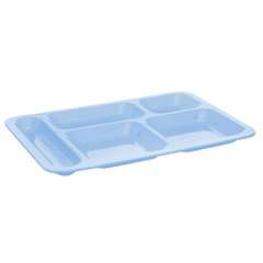 Shome Polycarbonate Self Service Kids Tray, 5 Compartments, Blue - 1