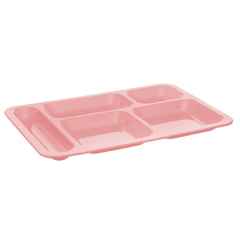 Shome Polycarbonate Self Service Kids Tray, 5 Compartments, Pink - 1