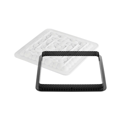 Silikomart Kabarcık Desenli Tart Kalıbı – 175×175 mm - Silikomart