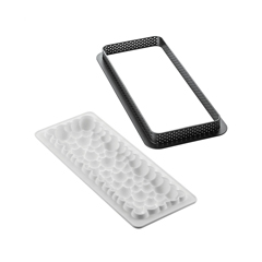 Silikomart Kabarcık Desenli Tart Kalıbı – 265×105 mm - Silikomart