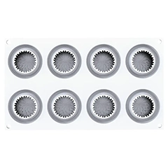 Silikomart Kıku 70 Silikon Kalıp, 8li, 30x17,5 cm - Silikomart (1)