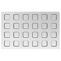 Silikomart Kit Cubo 01 Küp Çikolata Kalıbı - 4